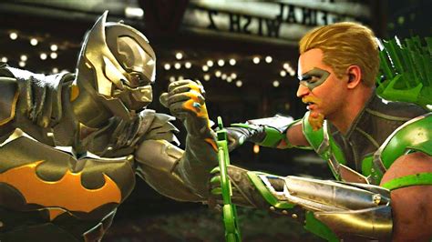 Injustice 2 Batman Vs Green Arrow All Intro Dialogue Super Moves