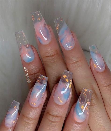 Cotton Candy Swirl Nails Cuteacrylicnails Best Acrylic Nails Summer