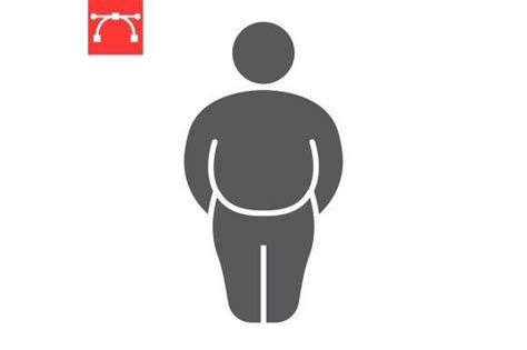 Fat Man Glyph Icon Graphic By Fox Design · Creative Fabrica