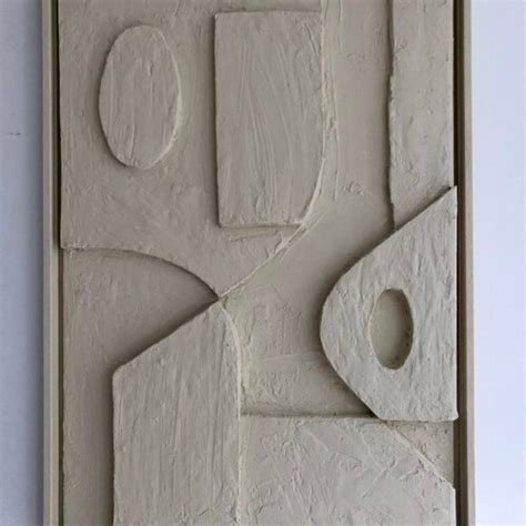 Abstract Art Plaster Art 3D Handmade Framed Etsy