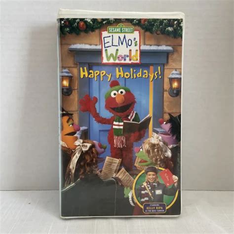 Sesame Street Elmos World Happy Holidays Vhs Tape Clamshell Eur 1102