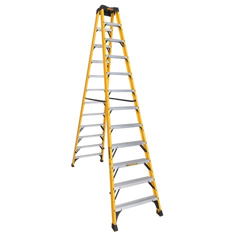 12 ft Fiberglass Twin Front Step Ladder - DXL3030-12 | DEWALT