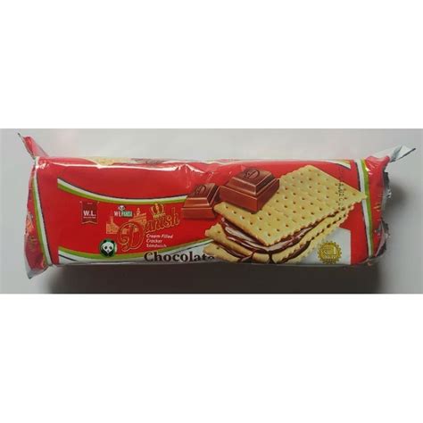 Wl Panda Danish Cream Filled Cracker Sandwich Chocolate Shopee