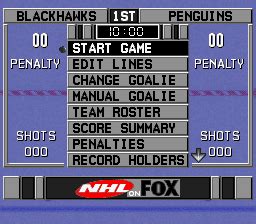 NHL 96 Screenshots for SNES - MobyGames