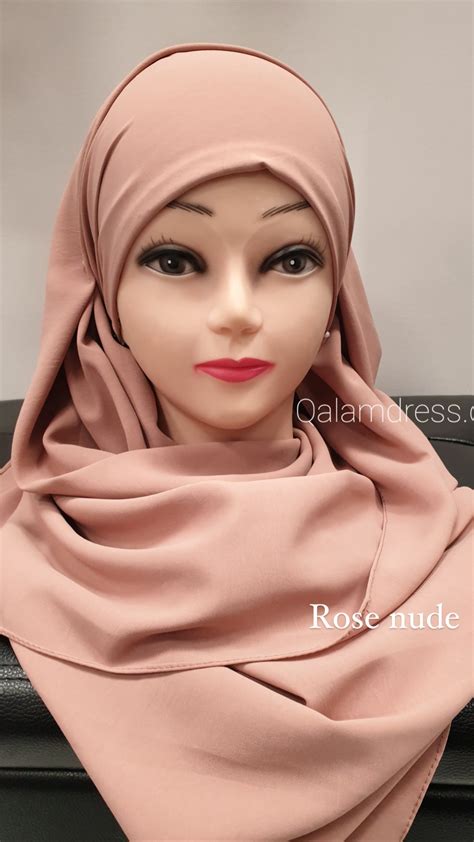 Hijab à Enfiler Bonnet Croisé Viscose Hijab 1 Pièce Qalam Dress