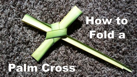 How To Fold A Palm Cross Palm Cross Palm Sunday Palm Sunday Crafts