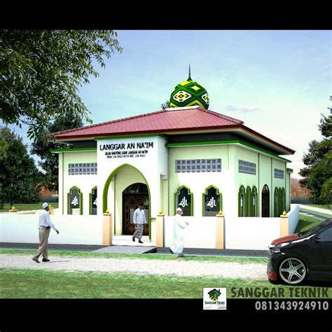 Gambar Mushola Langgar Minimalis Dwg File Sanggar Teknik