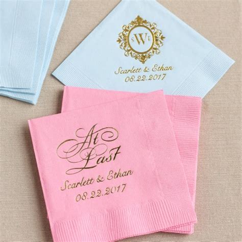 Personalized Exclusive Bridal Napkins