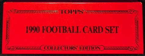 Lot Detail 1990 Topps Tiffany Football Complete Sealed Set Rare