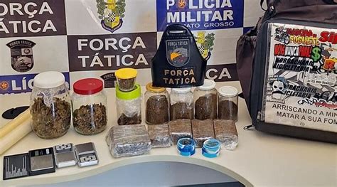 Em Rondonópolis força tática prende homem que fazia delivery de drogas