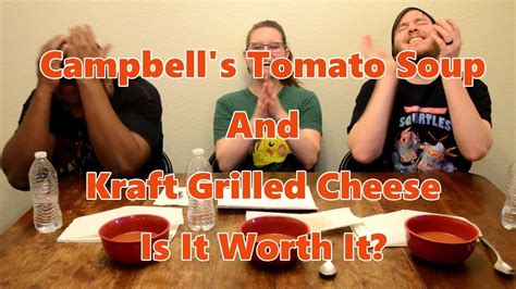 Campbell S Tomato Soup And Kraft Grilled Cheese Vs Store Brands Youtube