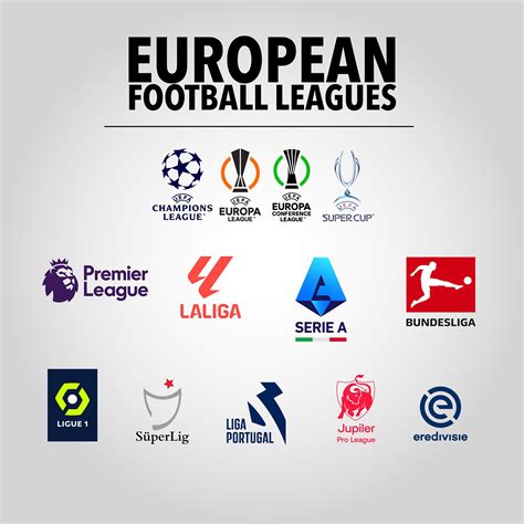 Football Leagues Europe Svg Png Jpeg Pdf Ai Etsy