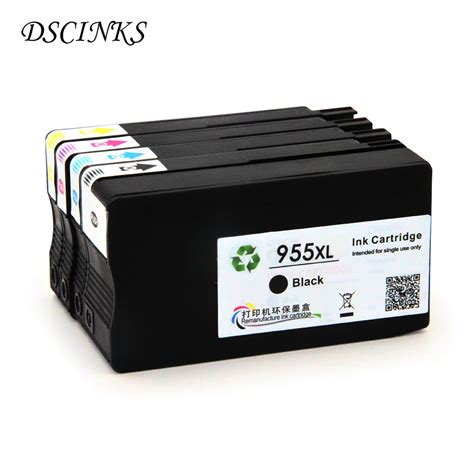 4 Pcs Compatible Ink Cartridge For Hp 955 Xl 955xl Officejet Pro 7740 8210 8216 8710 8715 8716