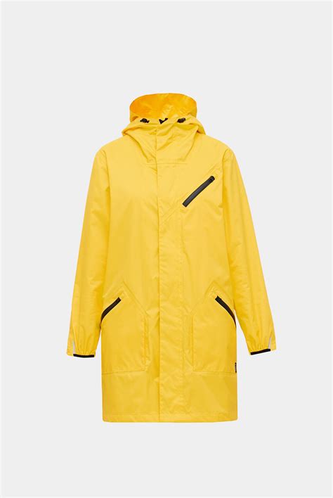 Yellow Raincoat Women Yellow Rain Jacket Waterproof Raincoat Hooded