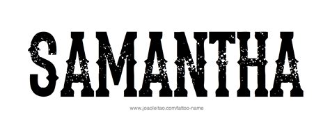 Samantha Name Tattoo Designs