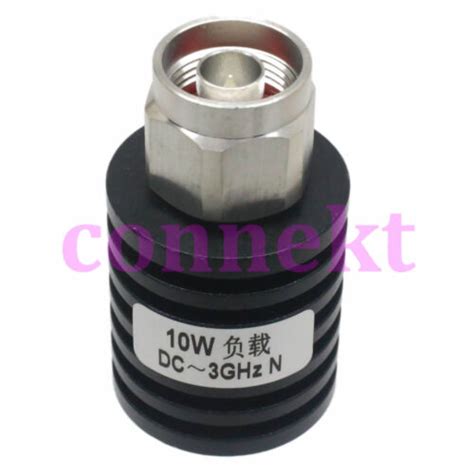 N Male Plug Dc 3ghz 10w Watt Rf Coaxial Terminal Termination Dummy Load 50 Ohm Ebay