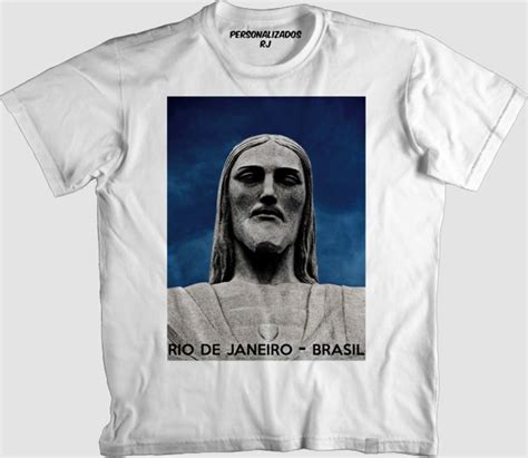 Camiseta Rio De Janeiro Brasil Cristo Redentor Elo