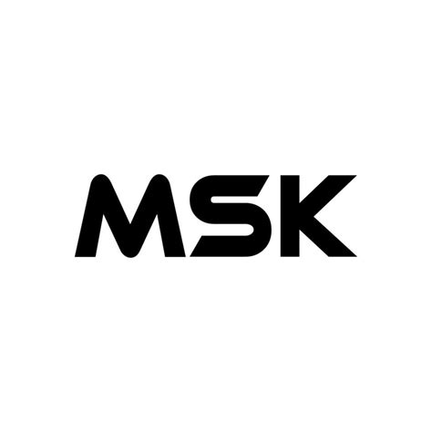 Msk Letra Logo Diseño Inspiración Para Un único Identidad Moderno Elegancia Y Creativo Diseño