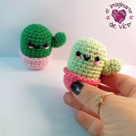 Mini Cactus Amigurumi Patrón Gratis