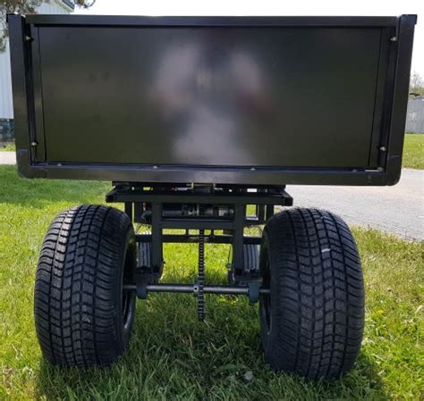 Motorized Cart Electric Powered w/ Dump - 10cu Feet Steel Bed