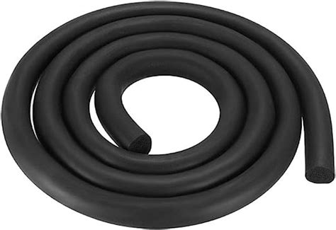 Uxcell Foam Rubber Seal Weather Strip 10mm Diameter 1 Meter Long Black