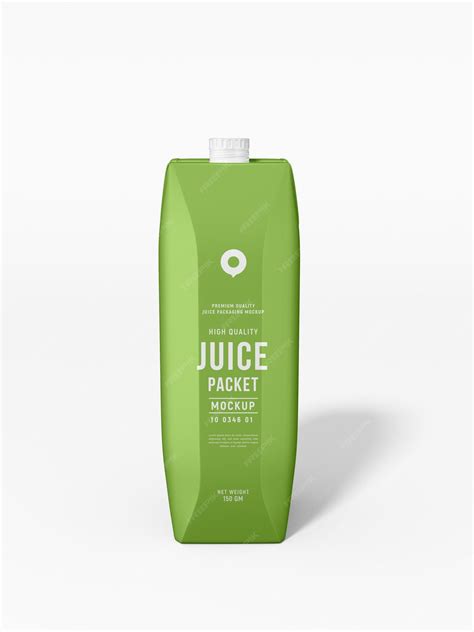 Premium Psd Paper Juice Carton Tetra Packet Packaging Mockup