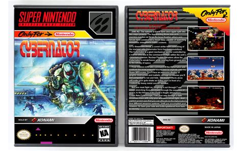 Gaming Relics Super Nintendo Vertical Style Cybernator