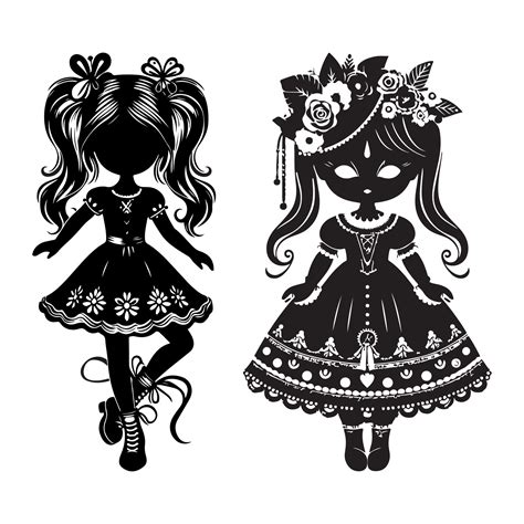 Doll Vectors Silhouette 46278040 Vector Art At Vecteezy