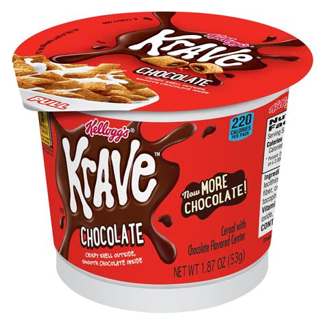 Kellogg S Krave Breakfast Cereal Chocolate Oz Cup Walmart