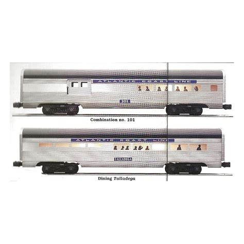 Atlantic Coast Line Passenger Car Set 4 Pack