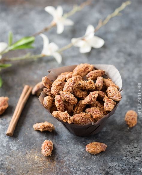 Vanilla Cinnamon Candied Almonds The Chunky Chef