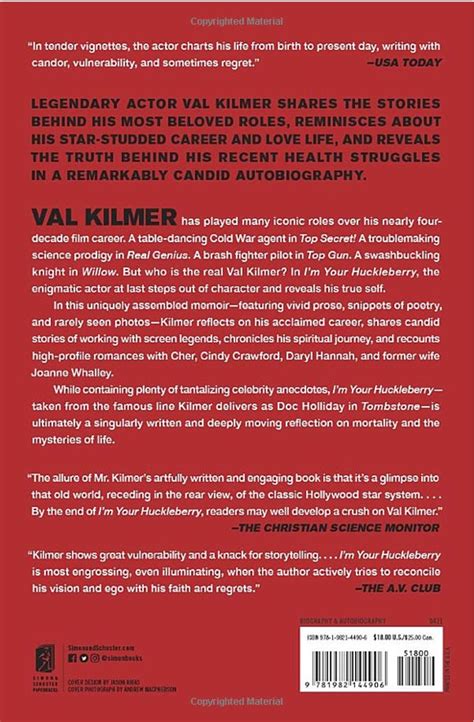 I'm Your Huckleberry: A Memoir Signed by Val Kilmer - Paperback - Val Kilmer