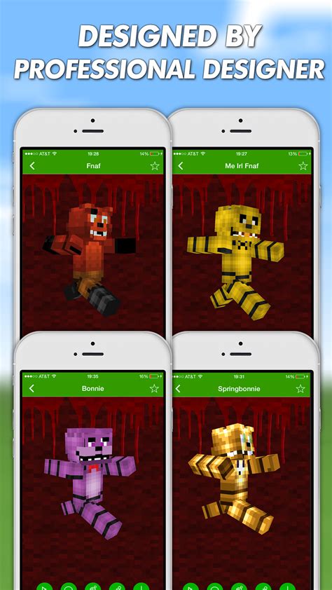 FNAF Skins For Minecraft PE Pocket Edition Pro Para IPhone Descargar