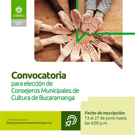 Se Abre Convocatoria Para Elegir Los Consejeros Municipales De Cultura De Bucaramanga 2024