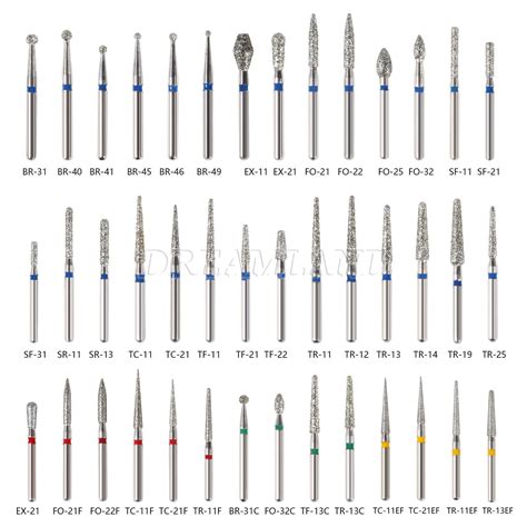 Pcs Dental Diamond Burs For High Speed Handpiece Friction Grip