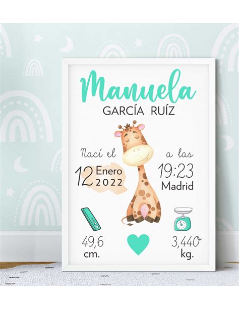 Comprar L Mina De Nacimiento Personalizada Jirafa