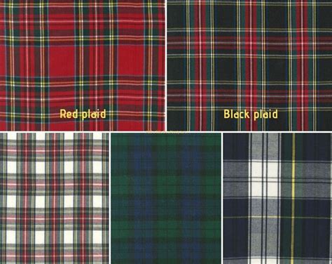 Plaid Fabric By The Yard Red Black Navy Green Robert Kaufman House Of Wales Tartan Plaid Fabric