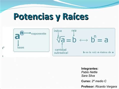 Tutorial De Potencias Y Ra Ces Ppt