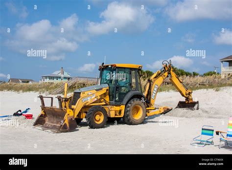 John Deere Bulldozer With Backhoe Stock Photo Alamy