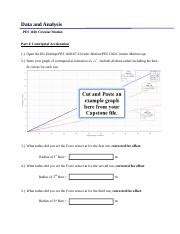 PES 1160 Circ Motion Data Sheet Docx Data And Analysis PES 1160