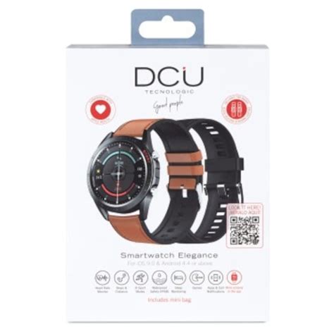 Dcu Tecnologic Elegance Montre Intelligente Brun Noir