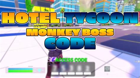 Hotel Tycoon Fortnite Creative Map Monkey Boss Secret Code Youtube