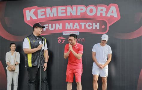 Kemenpora Gelar Fun Match Ada Raffi Ahmad Vs Dion Wiyoko