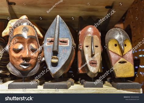 African Wooden Masks Representing Culture Africa Stock Photo 1602430504 ...