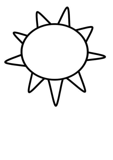 Sun Outline Free Vector / 4Vector