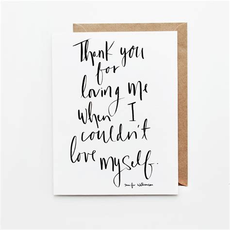 Thank You For Loving Me Hand Lettered Prayer Encouragement Card Healing Brave