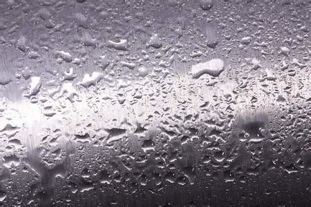 Texture Of Gray Metal With Drops Of Water