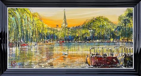 Sunset Over Stratford By Nigel Cooke Air Fine Art