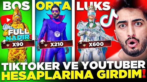 Bo Orta L Ks Random Youtuber Ve T Ktoker Hesaplarina G Rd M Full