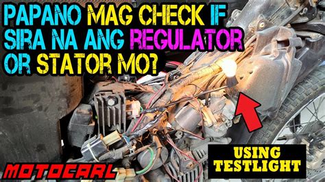 Paano Mag Troubleshooting Ng Sirang Charging Ng Motor Using Test Light